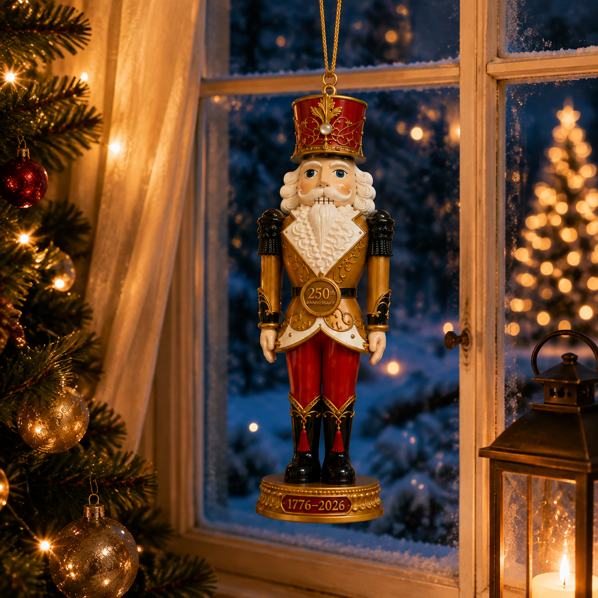 ✨2026 America 250th Anniversary Heritage Gold Nutcracker Ornament