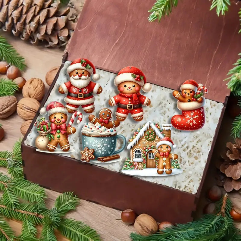 🔥2024 new🔥Cute gingerbread man Christmas tree pendant