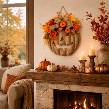 Light Up Your Front Door with Cozy Halloween Charm 🎃✨