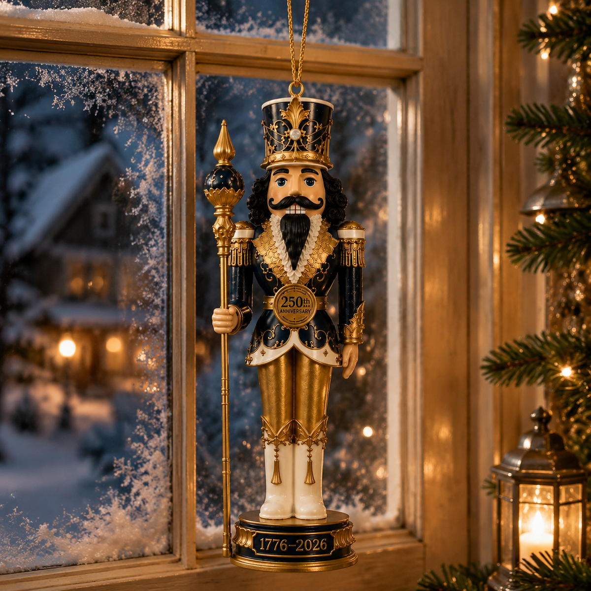 ✨2026 America 250th Anniversary Midnight Blue Nutcracker King Ornament