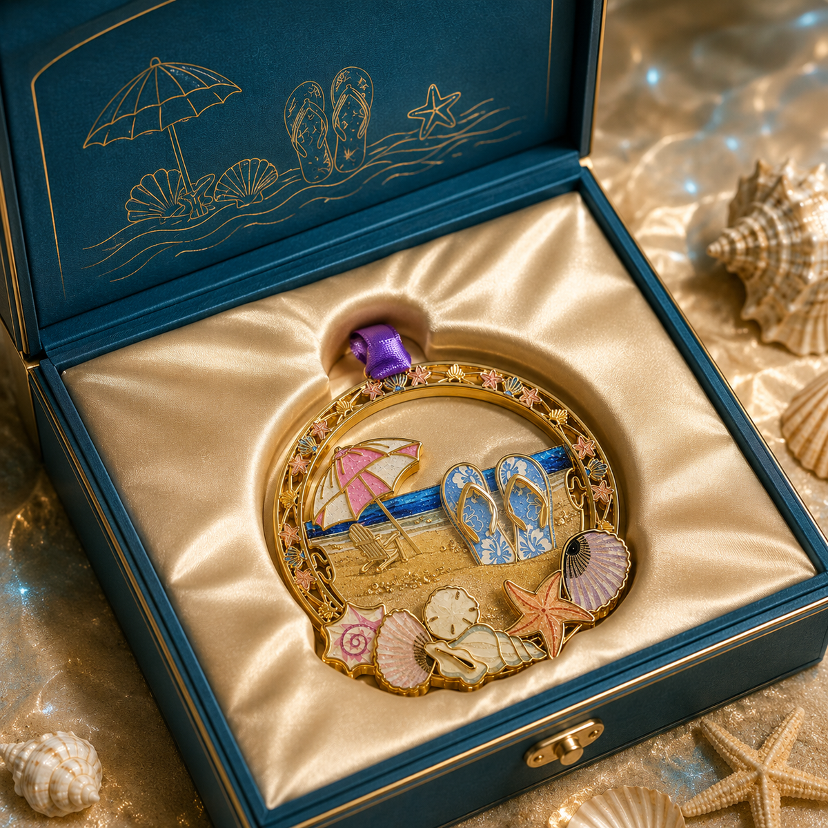 ⏰ Limited anniversary edition✨Beach vacation style Christmas tree ornament