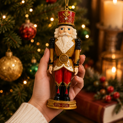 ✨2026 America 250th Anniversary Heritage Gold Nutcracker Ornament
