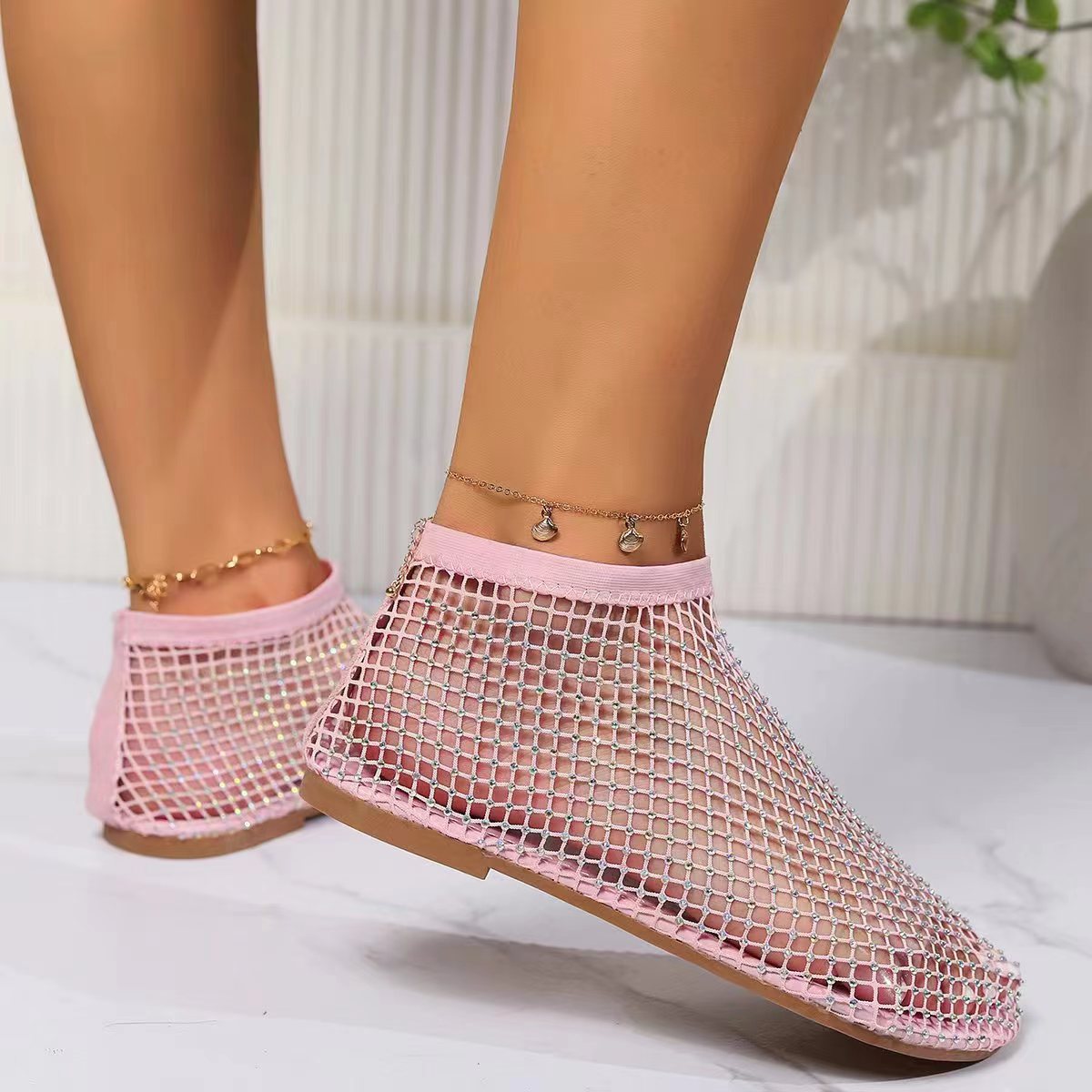 Last Day 38% Off Women's Rhinestone Flat🩴🏖️