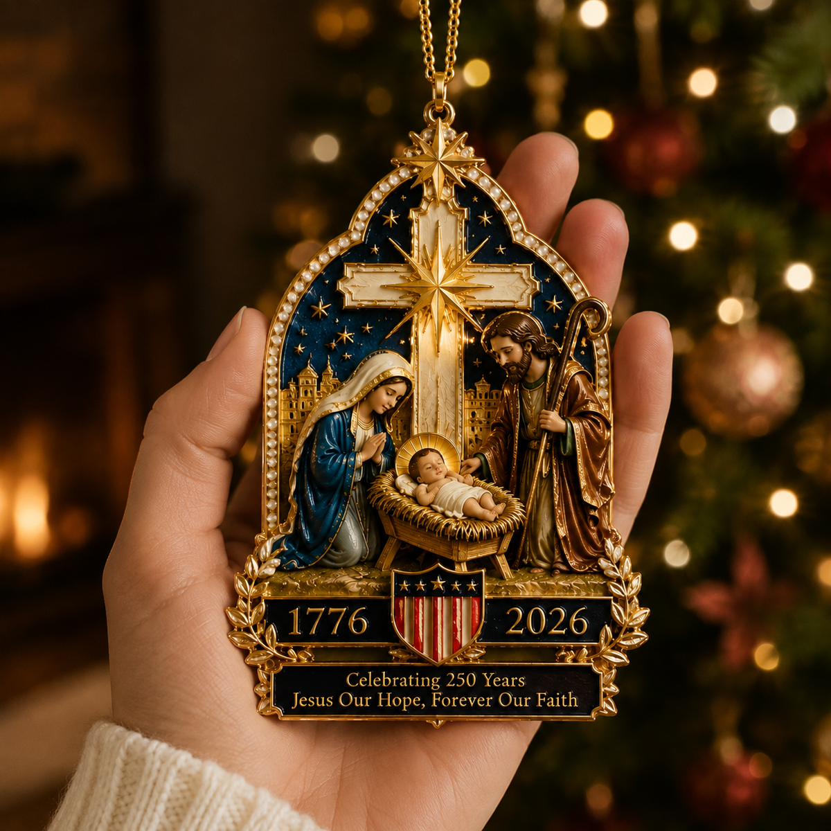 Nativity Scene Christmas Tree Ornament – Limited Anniversary Edition | pinkdiy