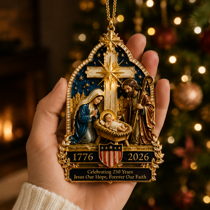 Nativity Scene Christmas Tree Ornament – Limited Anniversary Edition | pinkdiy