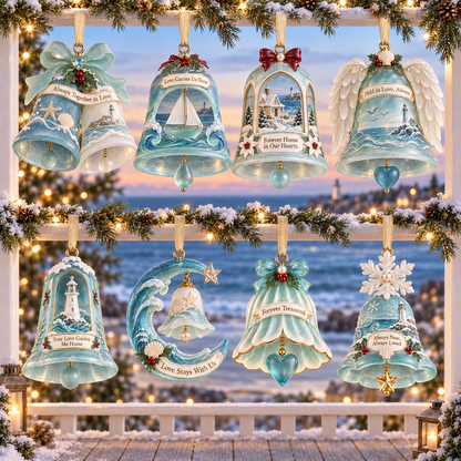 Coastal Christmas Bell Ornament