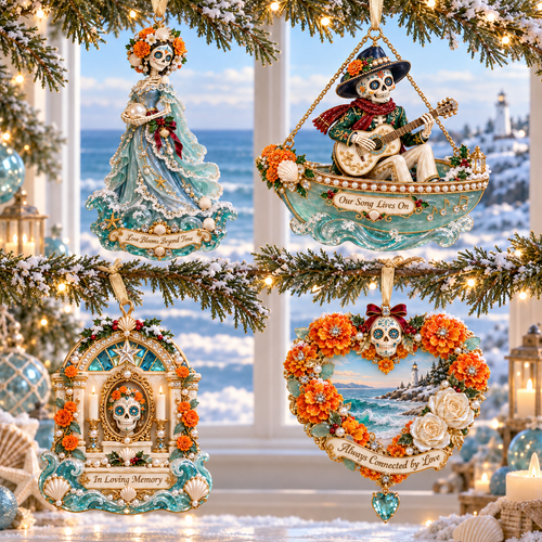 Ocean-Themed Day of the Dead Hanging Decoration