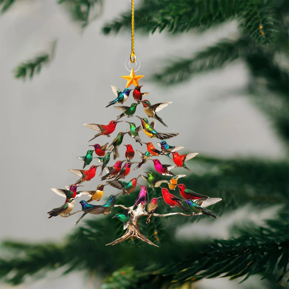 🐦2025-new-release-49-off🎄Hummingbird Christmas 3D Ornament