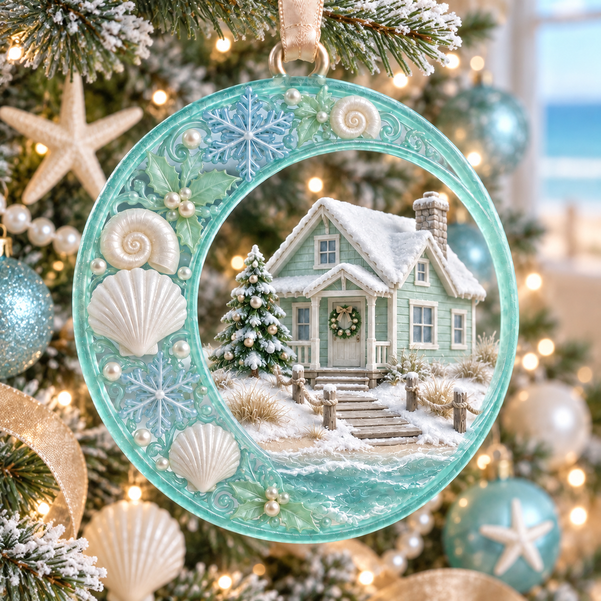 Coastal Christmas Collection – Ocean- and Lighthouse-Themed Commemorative Ornaments