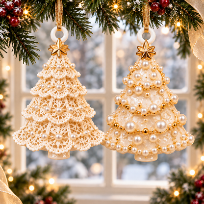 Christmas Tree Treasures 2026 – 6-Piece Keepsake Ornament Set in Six Unique Styles