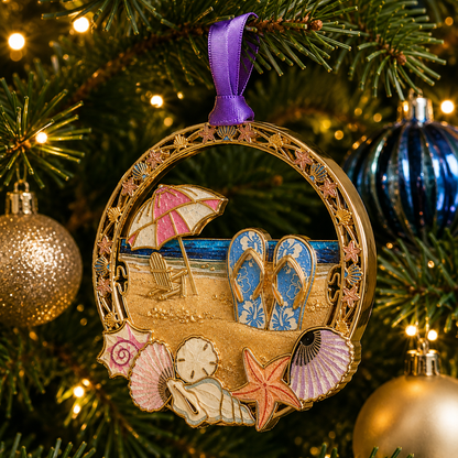 ⏰ Limited anniversary edition✨Beach vacation style Christmas tree ornament