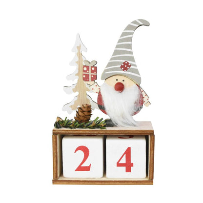 🤡NEW ARRIVALS 🎄CHRISTMAS WOODEN DIY COUNTDOWN CALENDAR ORNAMENT GIFT🎁