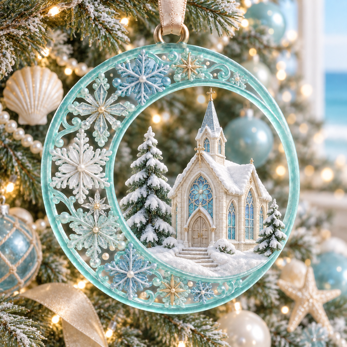 Coastal Christmas Collection – Ocean- and Lighthouse-Themed Commemorative Ornaments