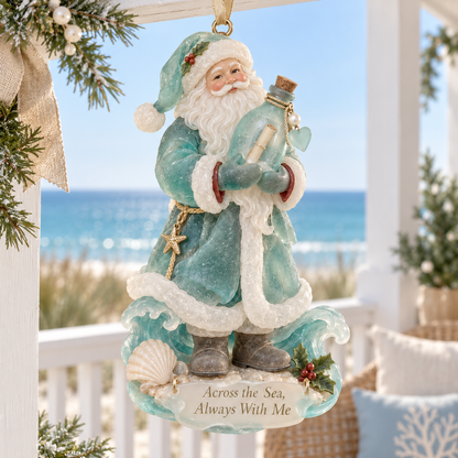 Coastal Santa Christmas Ornament