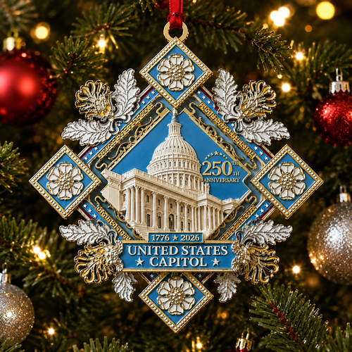 🔥250th Anniversary Commemorative Ornament – UNITED STATESCAPITOL