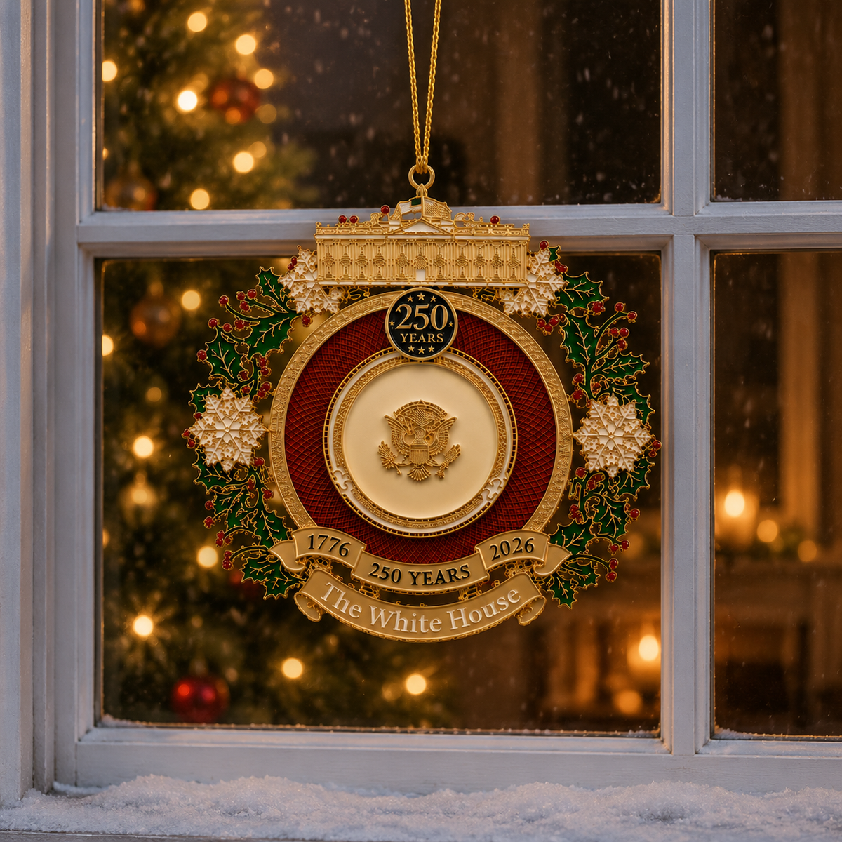 ✨White House 250th Anniversary Commemorative Medal Christmas Tree Ornament