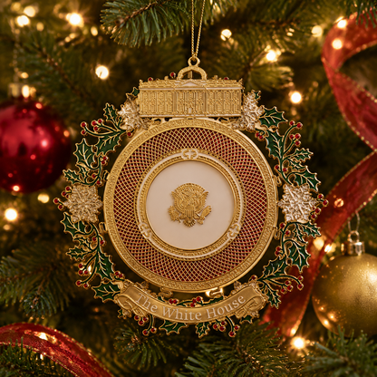 ✨White House 250th Anniversary Commemorative Medal Christmas Tree Ornament
