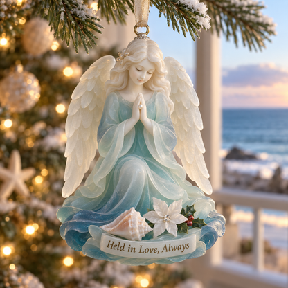 Coastal Angel Christmas Ornament