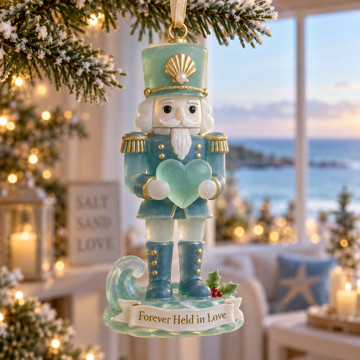 Coastal Nutcracker Christmas Ornament