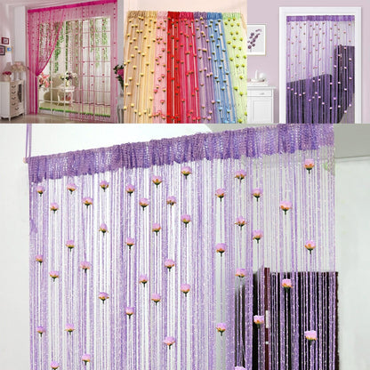 🎖️🏆Flash Sale 🔥 Rose Thread Door String Curtain