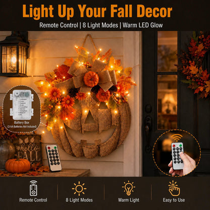 Light Up Your Front Door with Cozy Halloween Charm 🎃✨